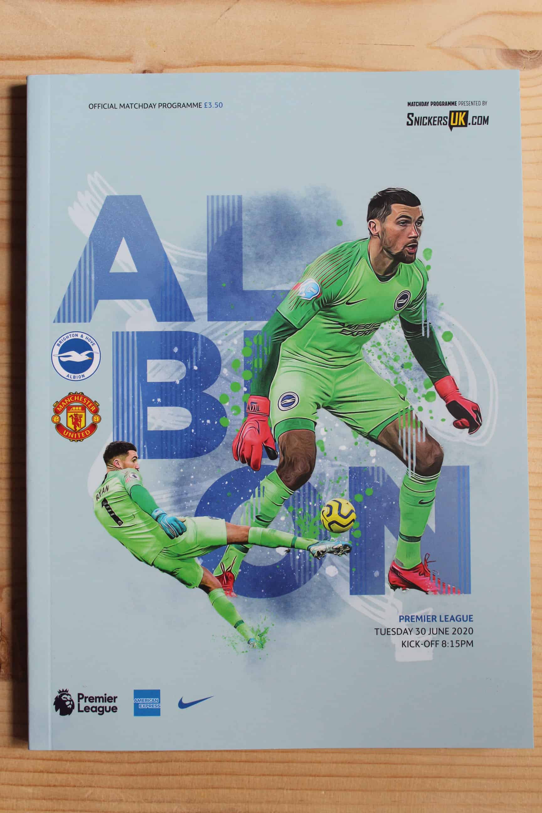 Brighton & Hove Albion FC v Manchester United FC